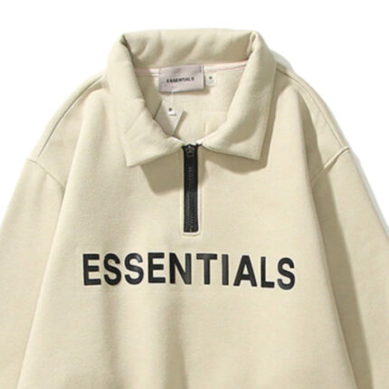 ESSENTIALS-Half-Zipper-CARLs-Coffee-Hoodies