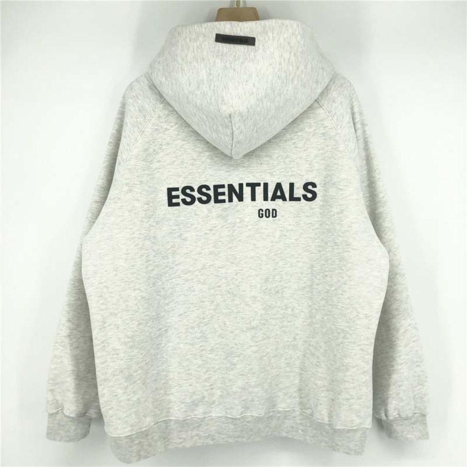 Essentials-Fleeces-Thick-Light-Gray-Hoodie Essentials-Fleeces-Thick-Light-Gray-Hoodie