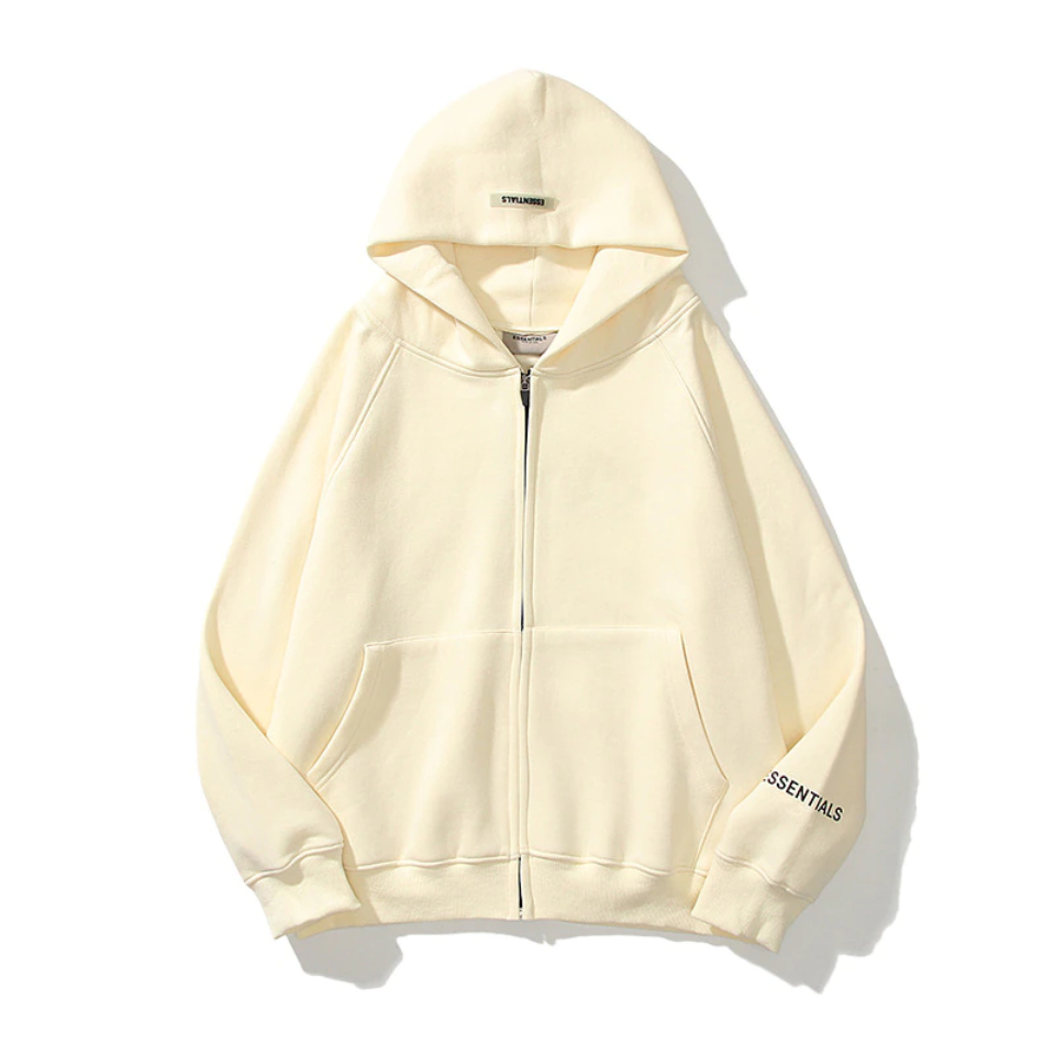 Essentials-Reflective-Print-Zip-up-Oversized-Cream-Hoodie Essentials-Reflective-Print-Zip-up-Oversized-Cream-Hoodie