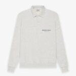 Fear-of-God-ESSENTIALS-Long-Sleeve-Polo-Sweatshirt-Gray