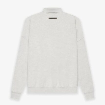 Fear-of-God-ESSENTIALS-Polo-Sweatshirt-Gray