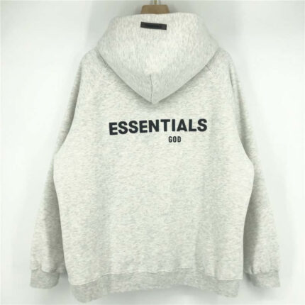 Essentials Fleeces Thick Gray Light Hoodie