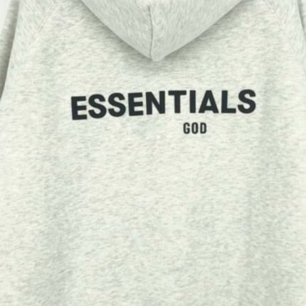 Essentials Fleeces Thick Gray Light Hoodie